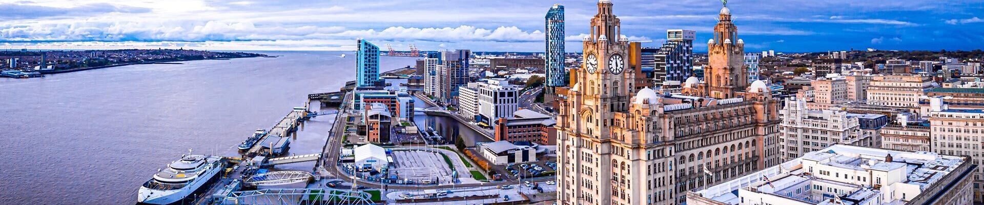 Liverpool waterfront and the Royal Liver Building